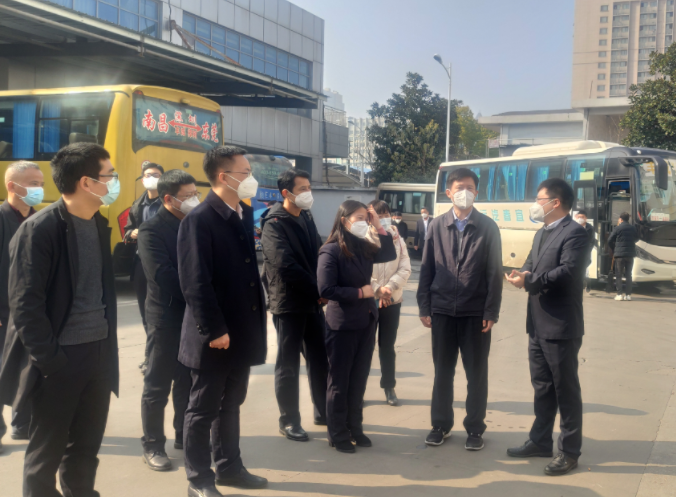 交通运输部春运安全检查组督导南昌长途汽车站春运安全生产工作